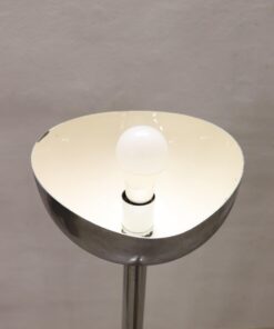 Chrome and Marble Floor Lamp - Inside Lamp Shade with Lightbulb - Styylish