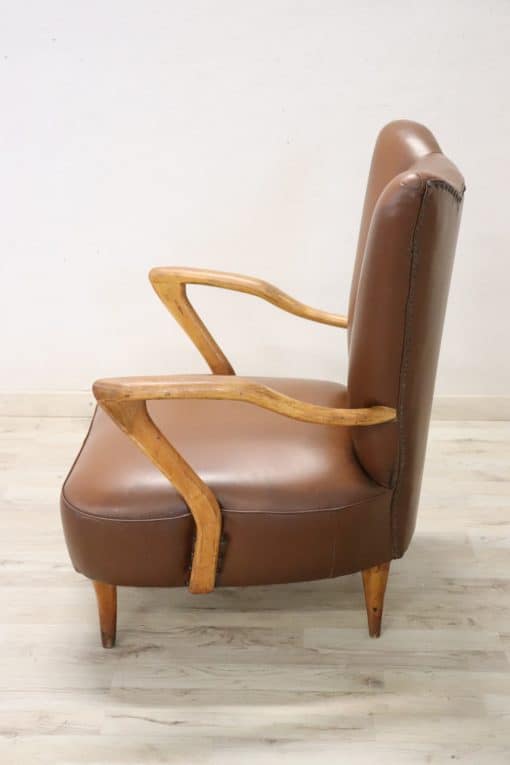 Italian Mid-Century Armchair - Armrest Detail - Styylish