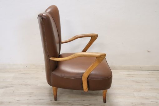 Italian Mid-Century Armchair - Full Side Profile - Styylish