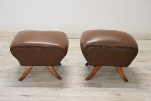 Pair of Italian Mid-Century Stools - Side by Side - Styylish