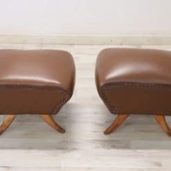 Pair of Italian Mid-Century Stools - Top View - Styylish