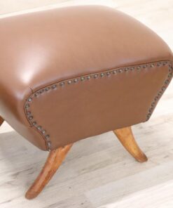 Pair of Italian Mid-Century Stools - Cushion Detail - Styylish