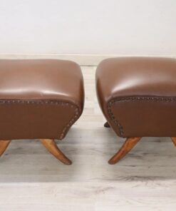 Pair of Italian Mid-Century Stools - Pair Next to Each Other - Styylish