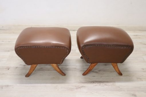 Pair of Italian Mid-Century Stools - Pair Next to Each Other - Styylish