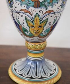 Italian Deruta Ceramic Amphorae - Hand Painted Base Decoration - Styylish