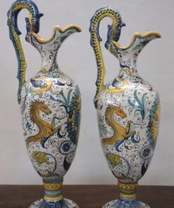 Italian Deruta Ceramic Amphorae - Side View - Styylish