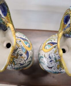 Italian Deruta Ceramic Amphorae - Top Spout View - Styylish