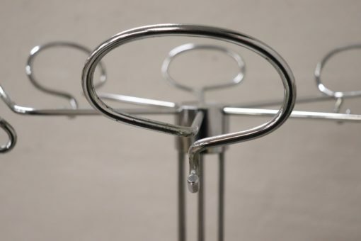 Chrome Coat Rack - Individual Hanger Detail - Styylish