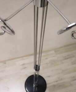 Chrome Coat Rack - Looking Down at Post - Styylish