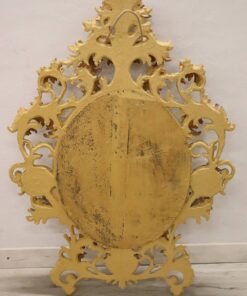 Carved Gilded Wood Mirror - Backside - Styylish