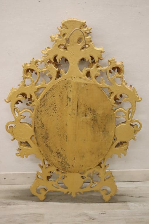 Carved Gilded Wood Mirror - Backside - Styylish