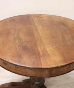 Charles X Round Table - Solid Walnut Top - Styylish