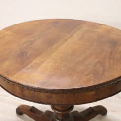 Charles X Round Table - Solid Walnut Top Detail - Styylish