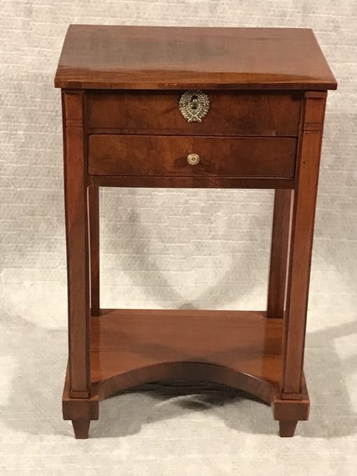 Biedermeier Side or Sewing Table- face view- Styylish