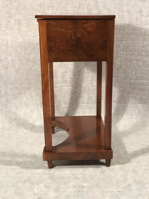 Biedermeier Side or Sewing Table- side view- Styylish