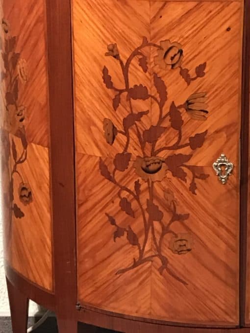 Napoleon III Demilune Cabinet- side detail- Styylish