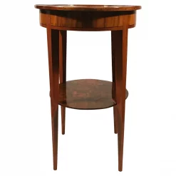 Biedermeier Walnut Side Table- side view- Styylish