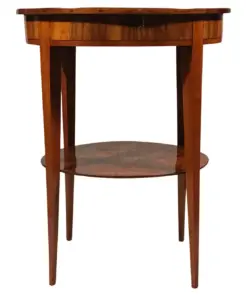 Biedermeier Walnut Side Table- front view- Styylish