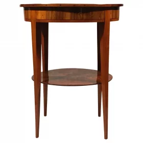 Biedermeier Walnut Side Table, Germany 1815-20