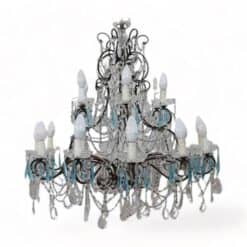 Bronze and Crystal Chandelier - Styylish