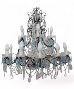 Bronze and Crystal Chandelier - Styylish