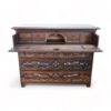 Carved Walnut Antique Commode - Styylish