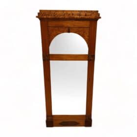 Biedermeier Wall Mirror, Mahogany, Birch and Thuja Roots Wood, Austria circa 1820