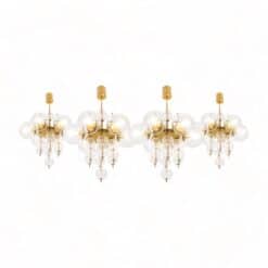 Brass and Glass Chandelier - Styylish