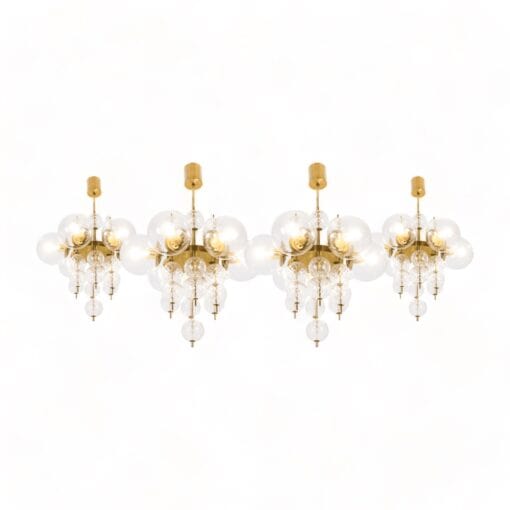 Brass and Glass Chandelier - Styylish