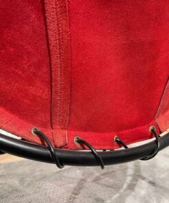 Balloon Lounge Chair - Back Leather Detail - Styylish