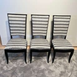 Art Deco High Back Dining Chairs - Set of Three - Styylish