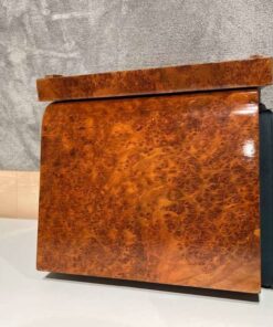 Original Art Deco Stool - Amboyna Roots Wood Veneer - Styylish