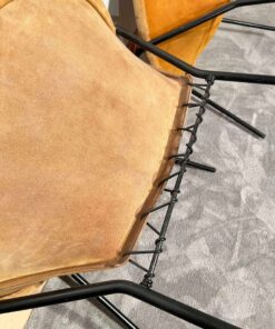 Pair of Balloon Lounge Chairs - Metal Frame - Styylish