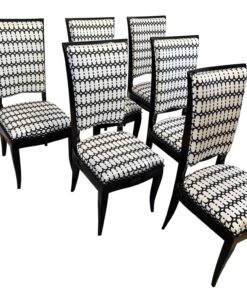Art Deco High Back Dining Chairs - Set of Six - Styylish