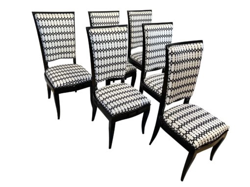 Art Deco High Back Dining Chairs - Set of Six - Styylish