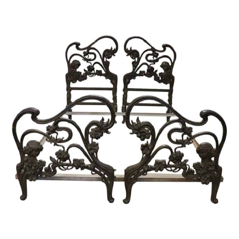 French Art Nouveau Double Bed- Styylish