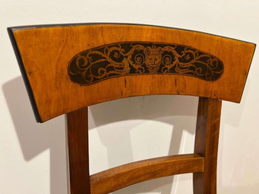 Antique Biedermeier Chair - Painting Detail - Styylish