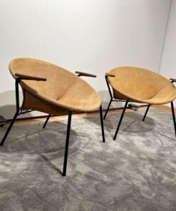 Pair of Balloon Lounge Chairs - Full Profile of Two - Styylish