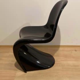 Space Age Cantilever Chair 'Panton' by Verner Panton in Black, Germany 1970s