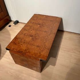 Art Deco Coffee Table, Amboyna Roots Veneer, France circa 1930