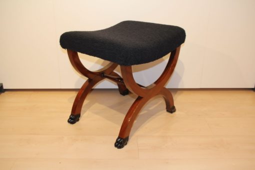 Large Antique Stool - Side Angle - Styylish