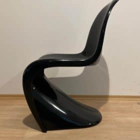 Space Age Cantilever Chair 'Panton' by Verner Panton in Black, Germany 1970s