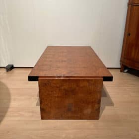 Art Deco Coffee Table, Amboyna Roots Veneer, France circa 1930