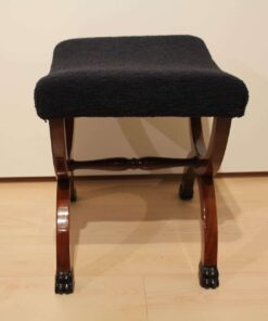 Large Antique Stool - Side of Cushion and Frame - Styylish