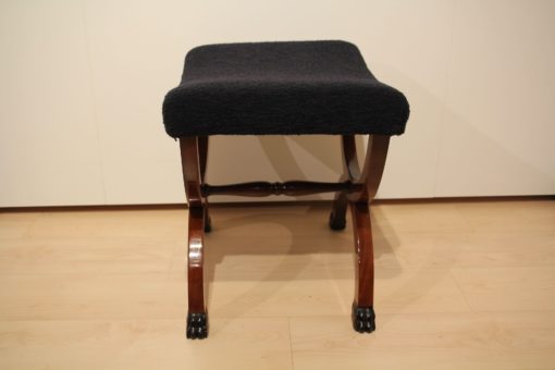 Large Antique Stool - Side of Cushion and Frame - Styylish