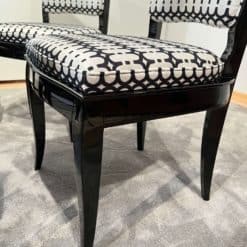 Art Deco High Back Dining Chairs - Corner Edge with Feet - Styylish