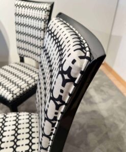 Art Deco High Back Dining Chairs - Corner Edge of Backrest - Styylish