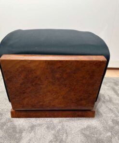 Original Art Deco Stool - Amboyna Wood Veneer Detail - Styylish