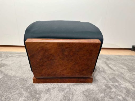 Original Art Deco Stool - Amboyna Wood Veneer Detail - Styylish