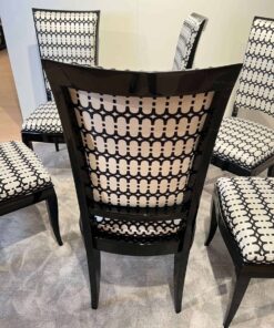Art Deco High Back Dining Chairs - Back of Chair - Styylish